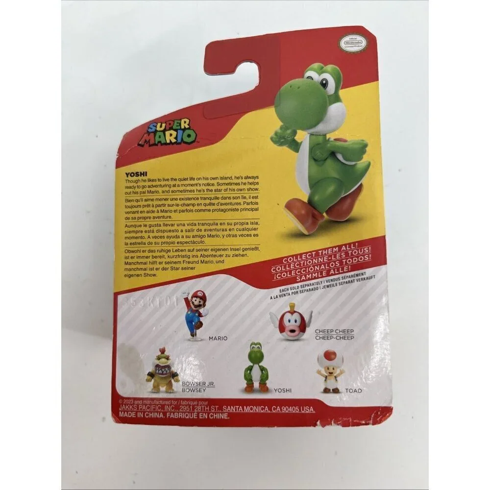 Jakks Pacific World of Nintendo Super Mario, 2.5 inch Mini Figure - Yoshi